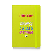 Load image into Gallery viewer, DREAMS & GRATITUDE Hardcover bound notebook