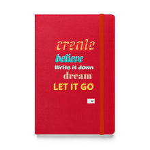 Load image into Gallery viewer, Create & Dream Hardcover bound notebook