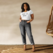 Load image into Gallery viewer, LESS IS MORE Women’s Crop Tee
