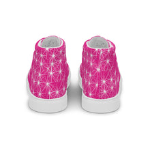 Load image into Gallery viewer, STARLIGHT PINK CANVAS HIGH TOP WOMAN SHOES