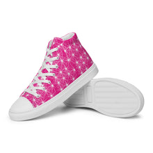 Load image into Gallery viewer, STARLIGHT PINK CANVAS HIGH TOP WOMAN SHOES