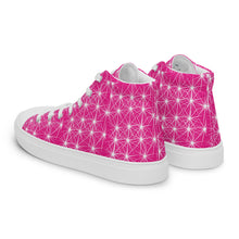 Load image into Gallery viewer, STARLIGHT PINK CANVAS HIGH TOP WOMAN SHOES