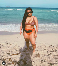 Load image into Gallery viewer, ROSE Recycled high-waisted bikini