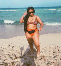 Load image into Gallery viewer, ROSE Recycled high-waisted bikini