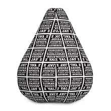 Load image into Gallery viewer, NOBODY WINS BLACK Bean Bag Chair Cover