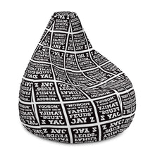 Load image into Gallery viewer, NOBODY WINS BLACK Bean Bag Chair Cover