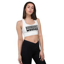 Load image into Gallery viewer, BOUNDARIES NEEDED Longline sports bra