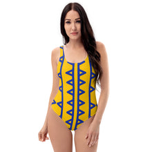 Load image into Gallery viewer, TRIBAL BLUE SQUAD One-Piece Swimsuit