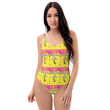 Load image into Gallery viewer, Pineapple On Pizza One-Piece Swimsuit