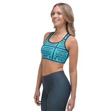 Load image into Gallery viewer, NOBODY WINS BLUE Sports bra