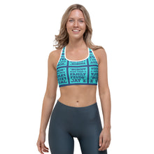 Load image into Gallery viewer, NOBODY WINS BLUE Sports bra