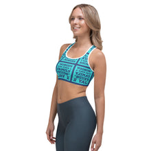 Load image into Gallery viewer, NOBODY WINS BLUE Sports bra
