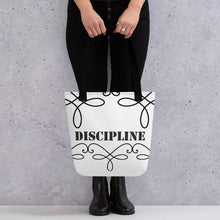Load image into Gallery viewer, DISCIPLINE Tote bag