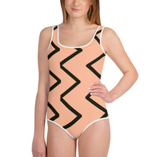 Load image into Gallery viewer, PASSION All-Over Print Youth Swimsuit