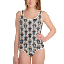 Load image into Gallery viewer, STRONG All-Over Print Youth Swimsuit