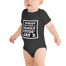 Load image into Gallery viewer, NOBODY WINS BLACK Baby short sleeve one piece