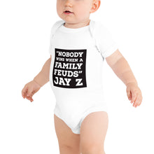 Load image into Gallery viewer, NOBODY WINS BLACK Baby short sleeve one piece