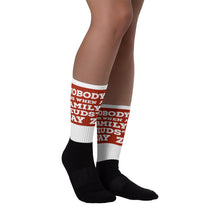 Load image into Gallery viewer, NOBODY WINS RED Socks
