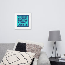 Load image into Gallery viewer, NOBODY WINS BLUE Canvas
