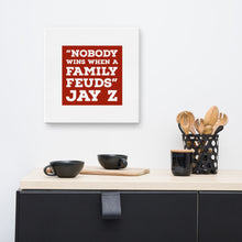 Load image into Gallery viewer, NOBODY WINS RED Canvas