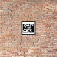 Load image into Gallery viewer, CANCEL WORLD Framed poster