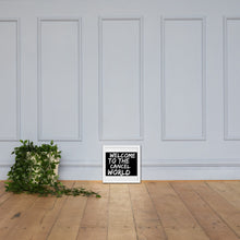 Load image into Gallery viewer, CANCEL WORLD Framed poster
