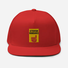 Load image into Gallery viewer, ATTENTION BOUNDARIES Flat Bill Cap