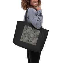 Load image into Gallery viewer, NOBODY WINS BLACK Large organic tote bag