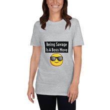 Load image into Gallery viewer, Being Savage Short-Sleeve Unisex T-Shirt