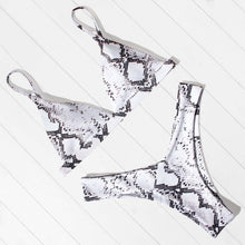 Load image into Gallery viewer, Mini Bikini Set Micro Swimsuit Women Push Up Bikini 2021 Sexy Swimwear Halter Bandage Bathing Suit Solid Mayo Brazilian Biquini