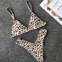 Load image into Gallery viewer, Mini Bikini Set Micro Swimsuit Women Push Up Bikini 2021 Sexy Swimwear Halter Bandage Bathing Suit Solid Mayo Brazilian Biquini
