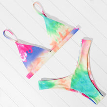 Load image into Gallery viewer, Mini Bikini Set Micro Swimsuit Women Push Up Bikini 2021 Sexy Swimwear Halter Bandage Bathing Suit Solid Mayo Brazilian Biquini