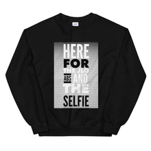 Load image into Gallery viewer, ABS AND SELFIE Unisex Sweatshirt