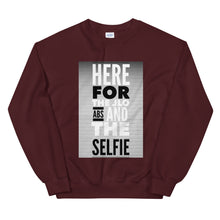 Load image into Gallery viewer, ABS AND SELFIE Unisex Sweatshirt