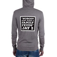 Load image into Gallery viewer, NOBODY WINS BLACK Unisex zip hoodie