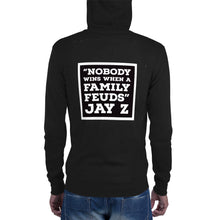 Load image into Gallery viewer, NOBODY WINS BLACK Unisex zip hoodie