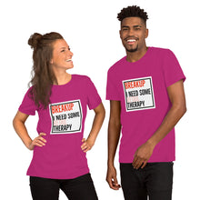 Load image into Gallery viewer, BREAKUP & THERAPY Short-Sleeve Unisex T-Shirt