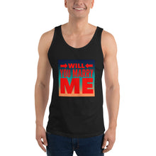 Load image into Gallery viewer, WILL YOU MARRY ME Unisex Tank Top
