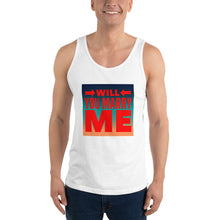 Load image into Gallery viewer, WILL YOU MARRY ME Unisex Tank Top