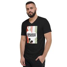 Load image into Gallery viewer, BREAKUP ALREADY Unisex Short Sleeve V-Neck T-Shirt
