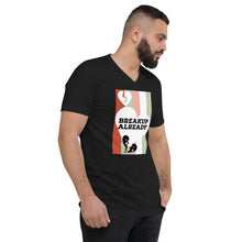 Load image into Gallery viewer, BREAKUP ALREADY Unisex Short Sleeve V-Neck T-Shirt