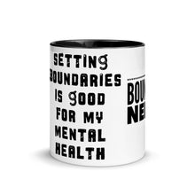 Load image into Gallery viewer, BOUNDARIES Mug with Color Inside