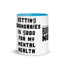 Load image into Gallery viewer, BOUNDARIES Mug with Color Inside