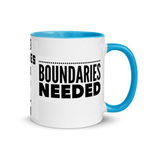 Load image into Gallery viewer, BOUNDARIES Mug with Color Inside