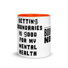 Load image into Gallery viewer, BOUNDARIES Mug with Color Inside