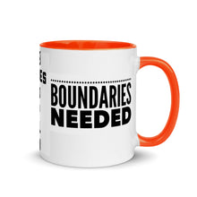 Load image into Gallery viewer, BOUNDARIES Mug with Color Inside