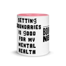Load image into Gallery viewer, BOUNDARIES Mug with Color Inside