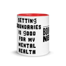 Load image into Gallery viewer, BOUNDARIES Mug with Color Inside