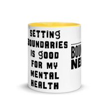 Load image into Gallery viewer, BOUNDARIES Mug with Color Inside