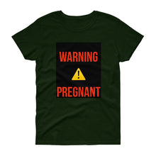 Load image into Gallery viewer, WARNING PREGNANT Women's short sleeve t-shirt